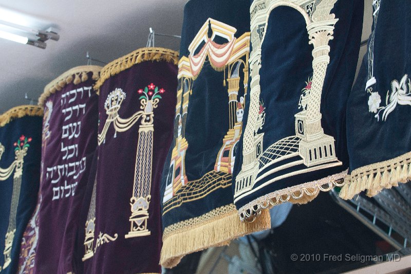 20100409_111858 D300.jpg - Torah covers on sale, Mea Shearim